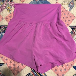 ZENANA PINK HIGH WAISTED SHORTS SIZE XL